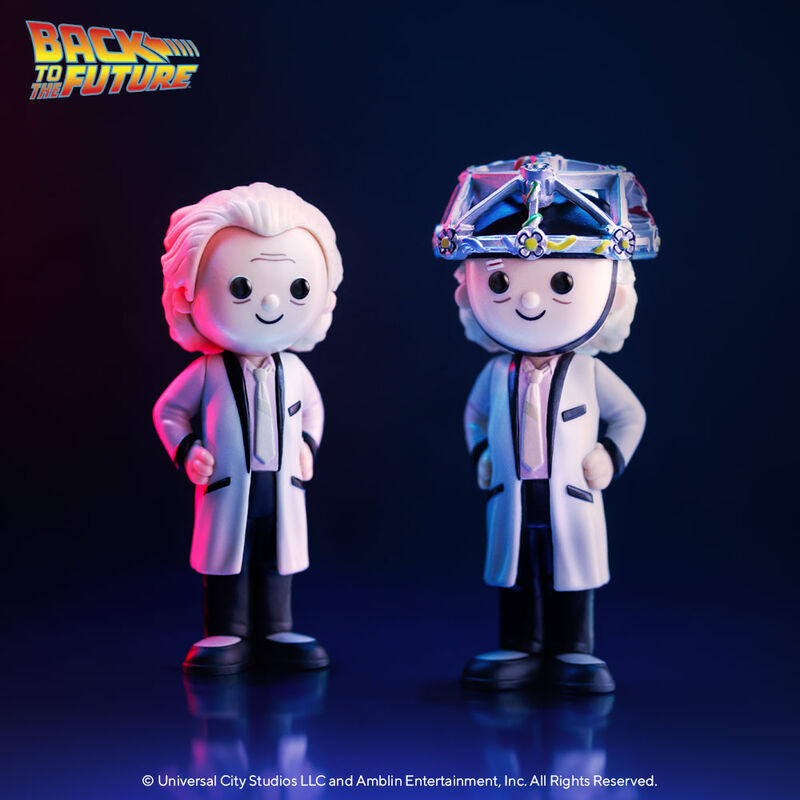 REWIND figures, Doc Brown with Chase from Back to the Future